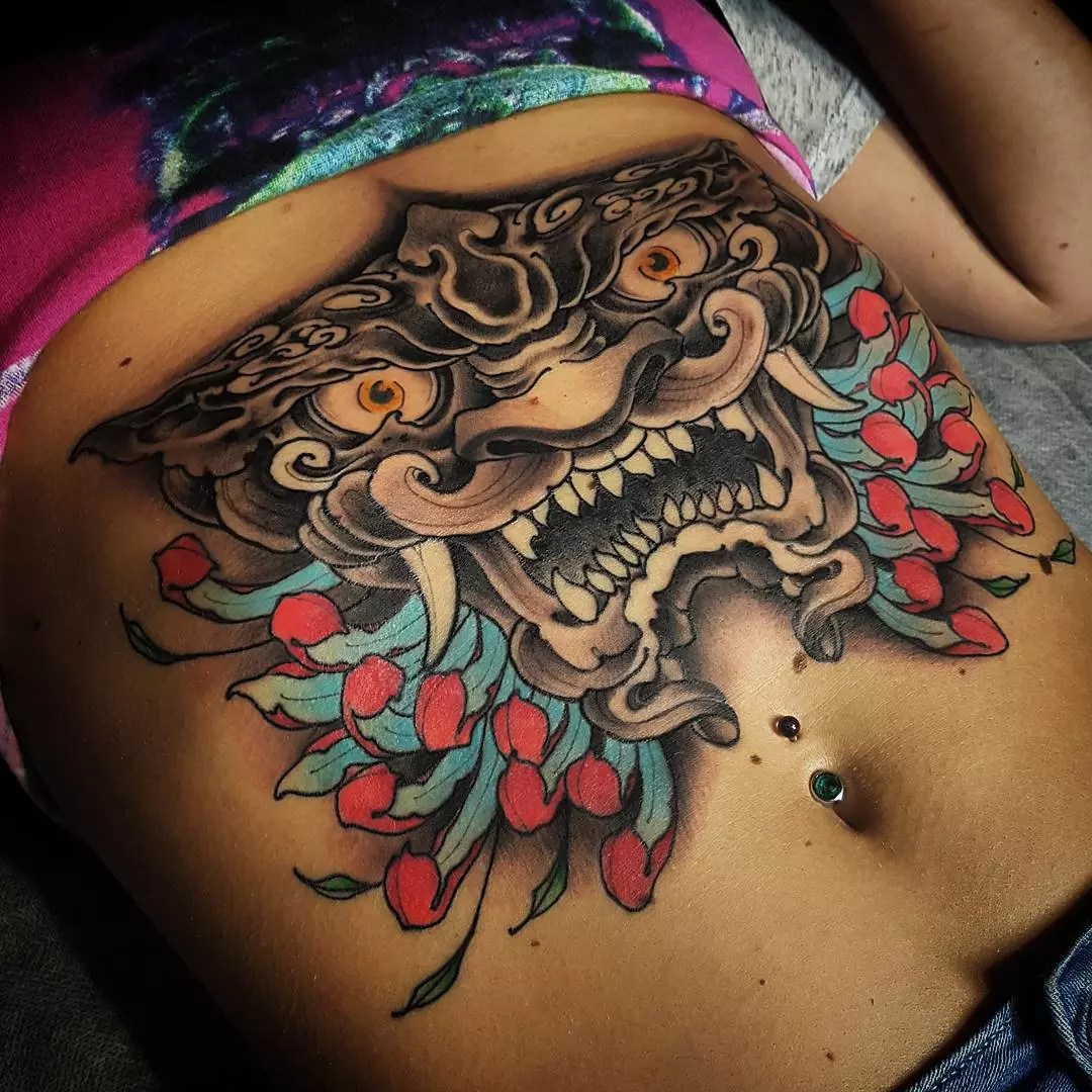 abdomen tattoo ideas 0014