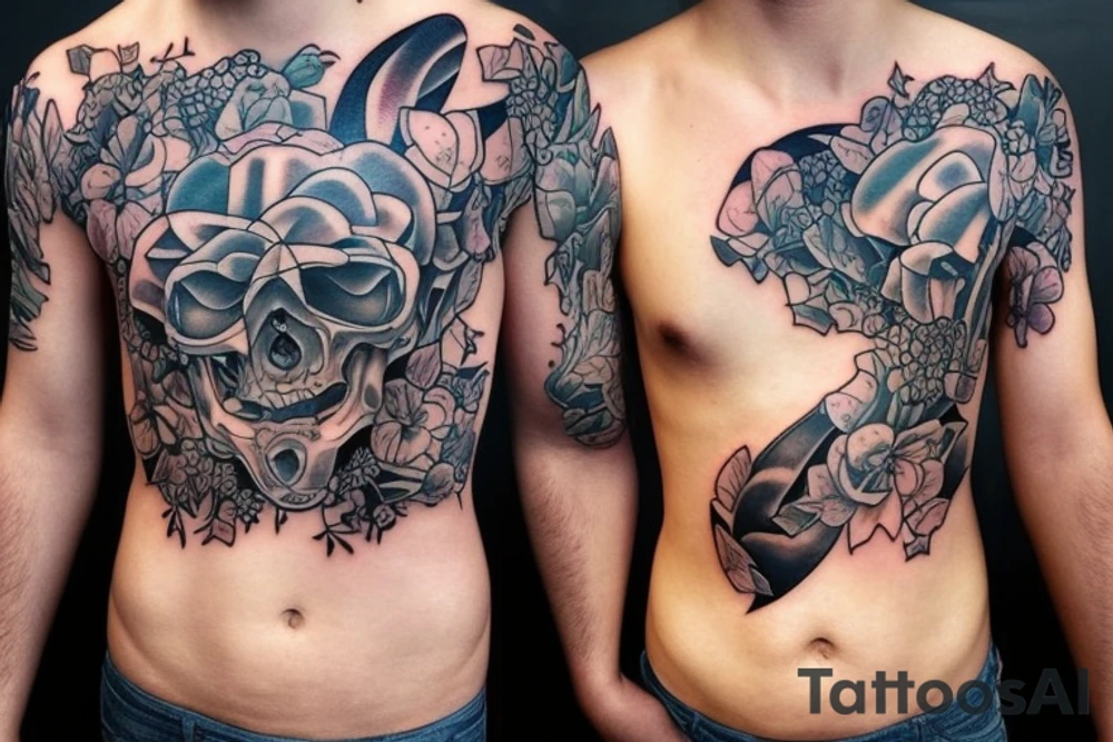 abdomen tattoo ideas 0036