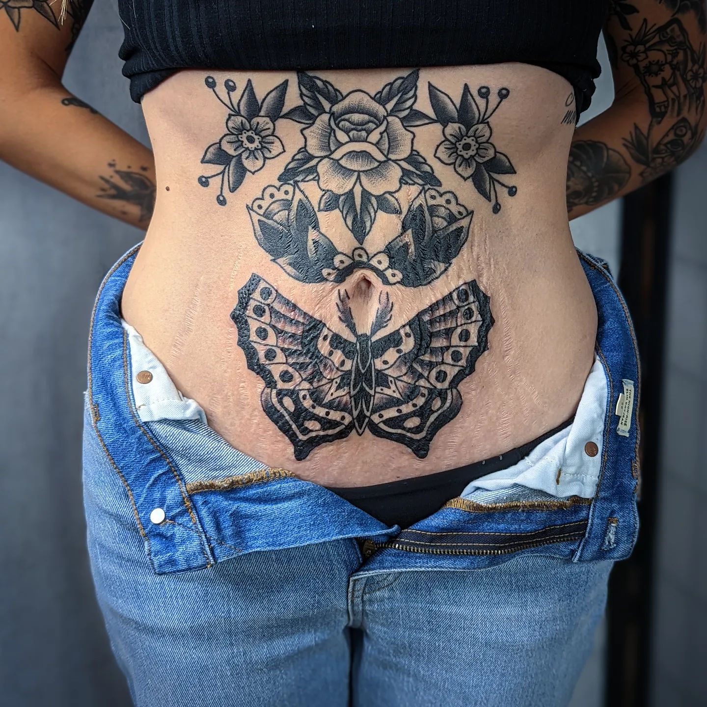 abdomen tattoo ideas 0037