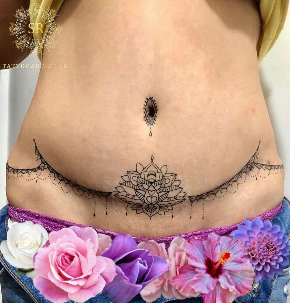 abdomen tattoo ideas 0054