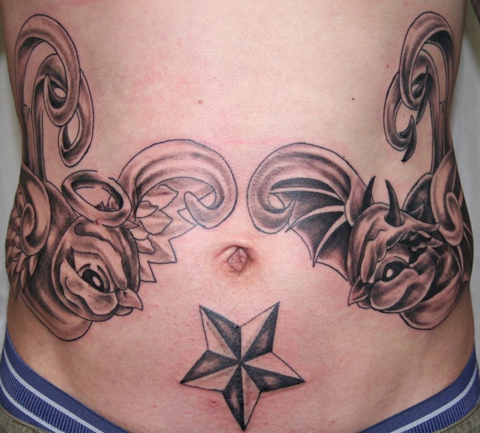 abdomen tattoo ideas 0064