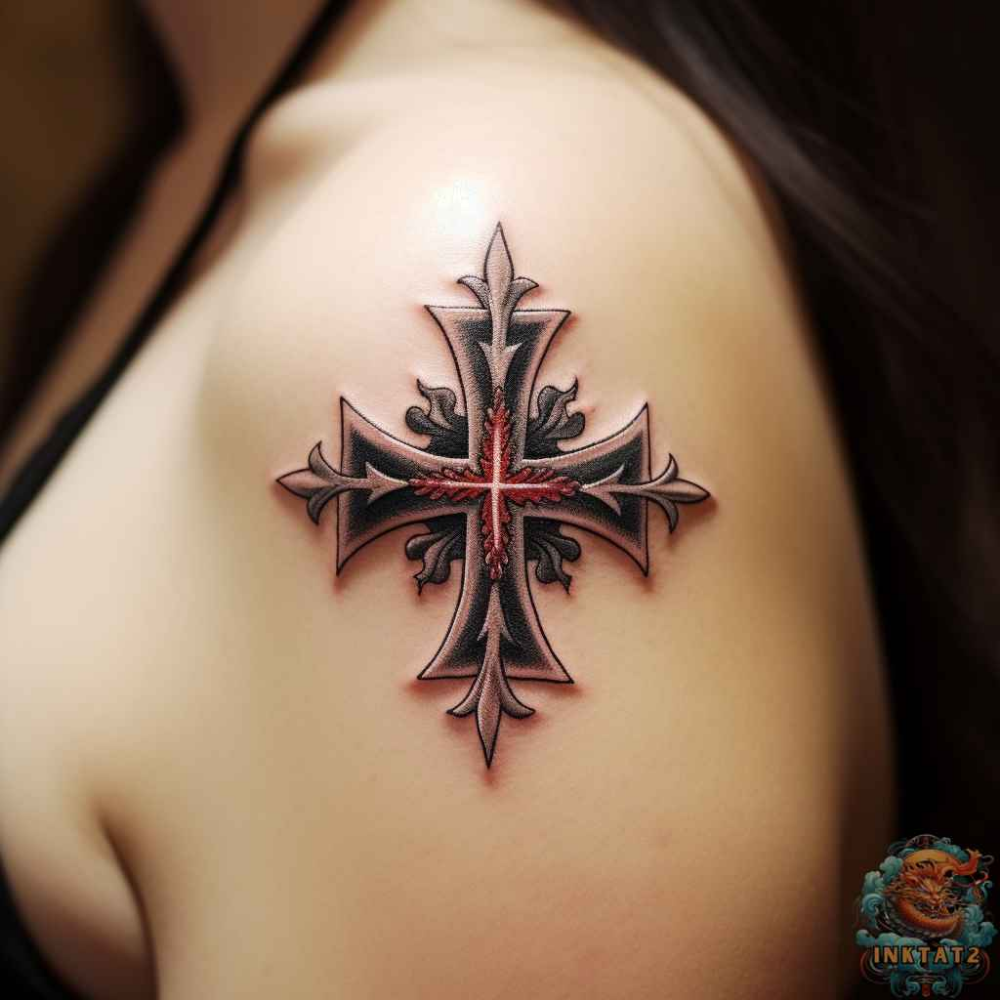 abstract celtic cross tattoo ideas.