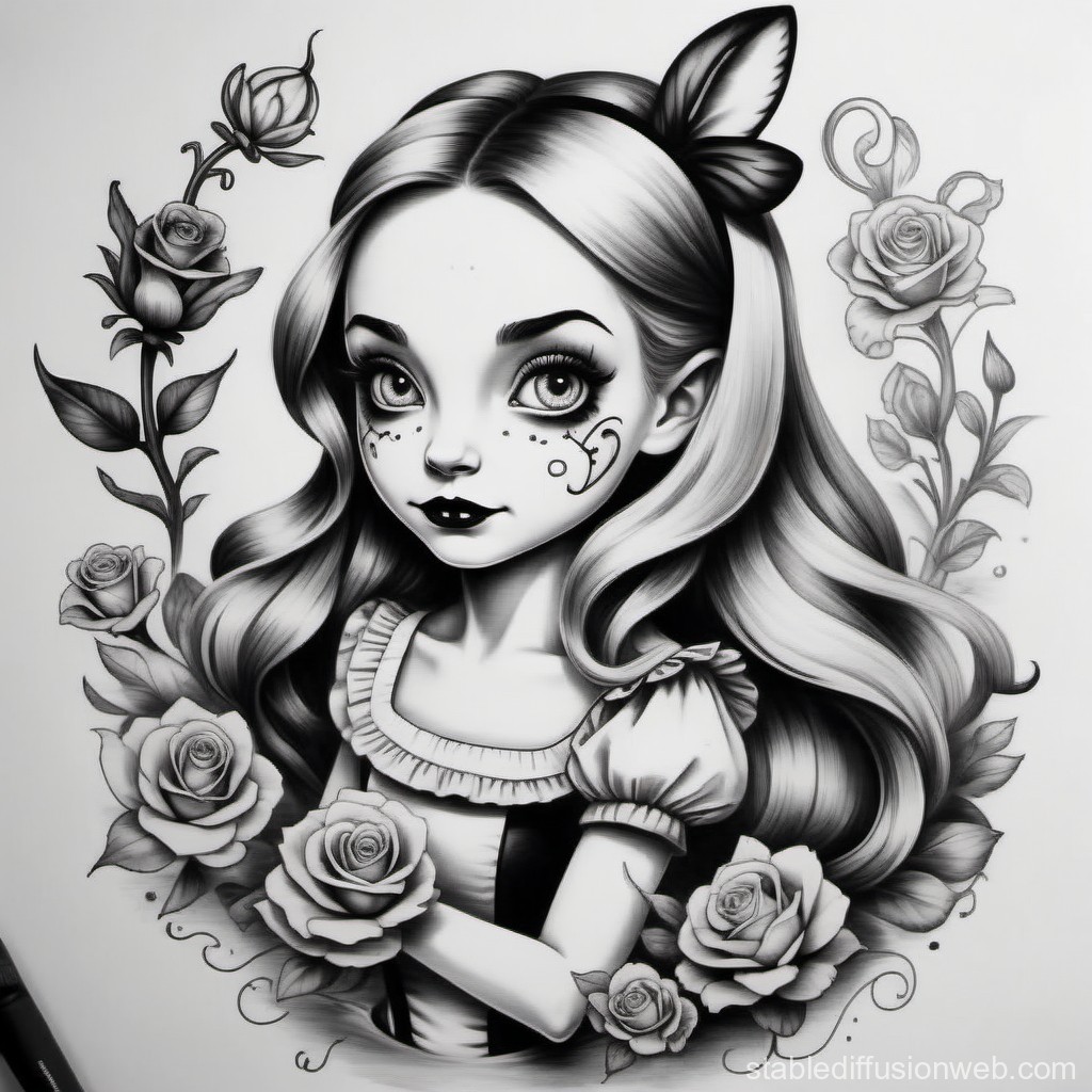 Alice in Wonderland tattoo ideas 0034