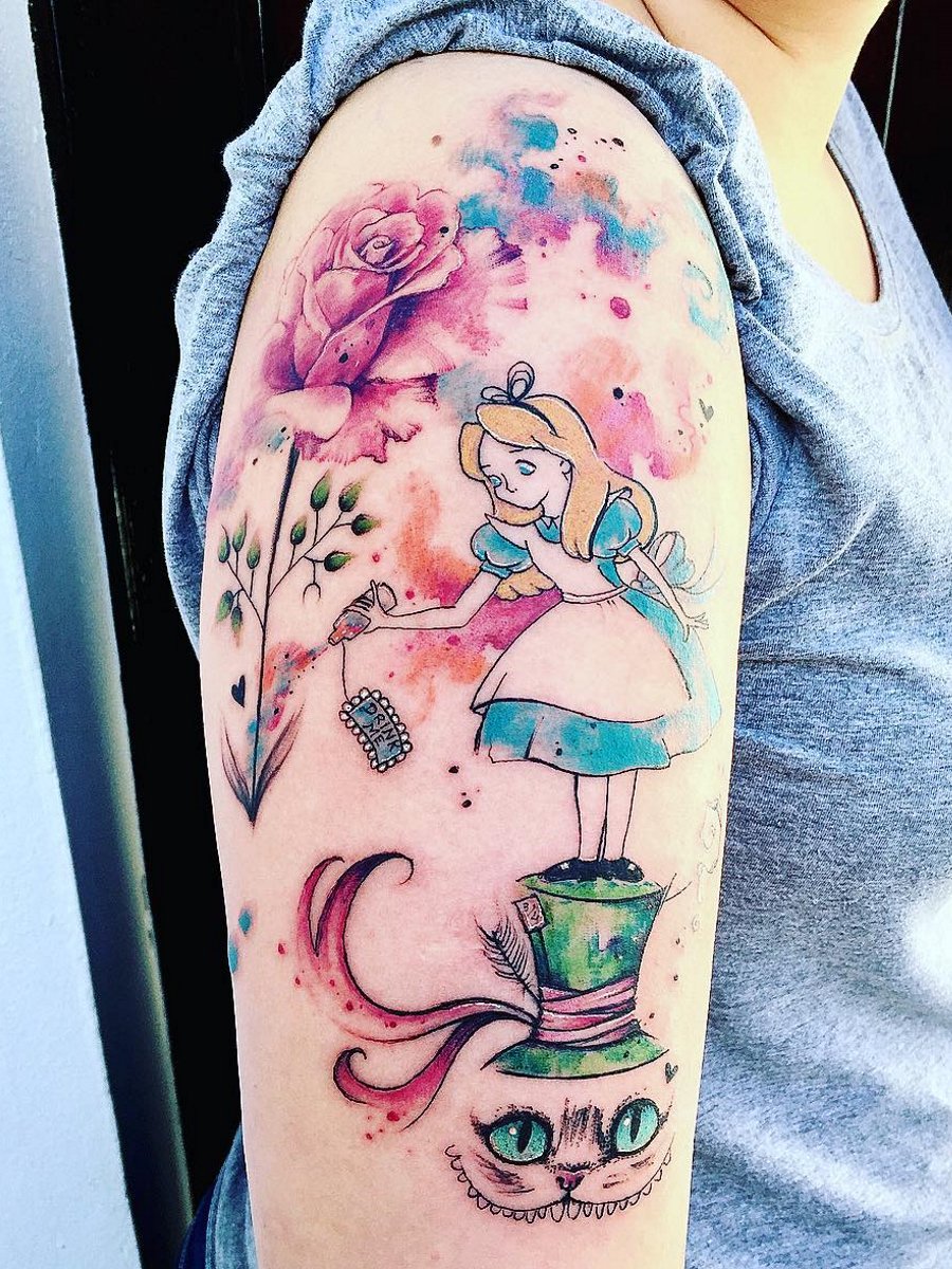 Alice in Wonderland tattoo ideas 0066