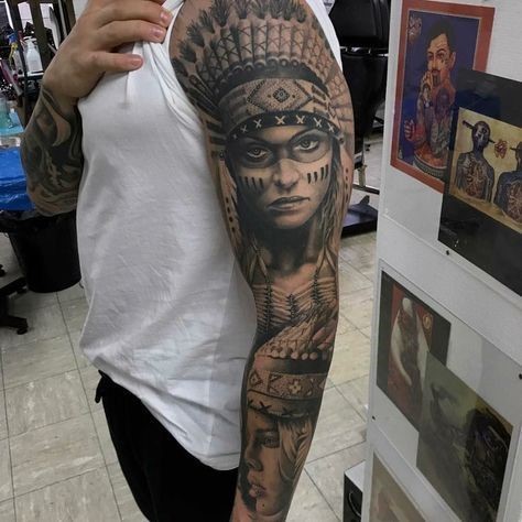 American indian tattoo ideas 0017