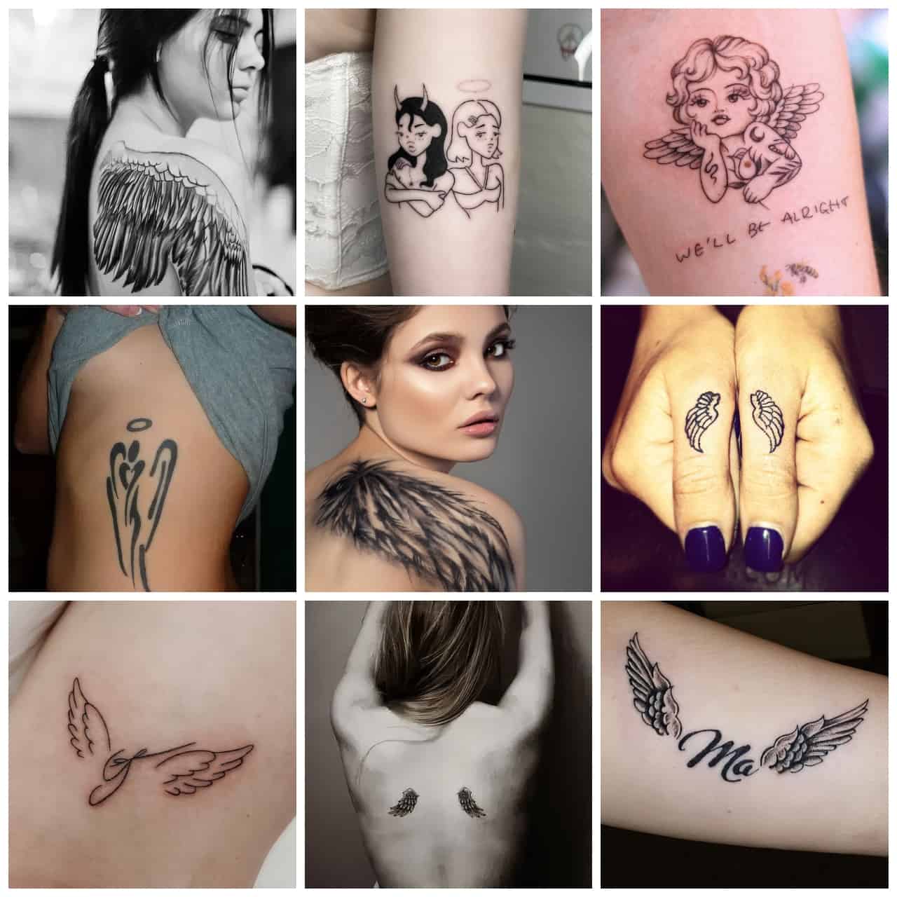 Angel Tattoo Ideas for Females 0010