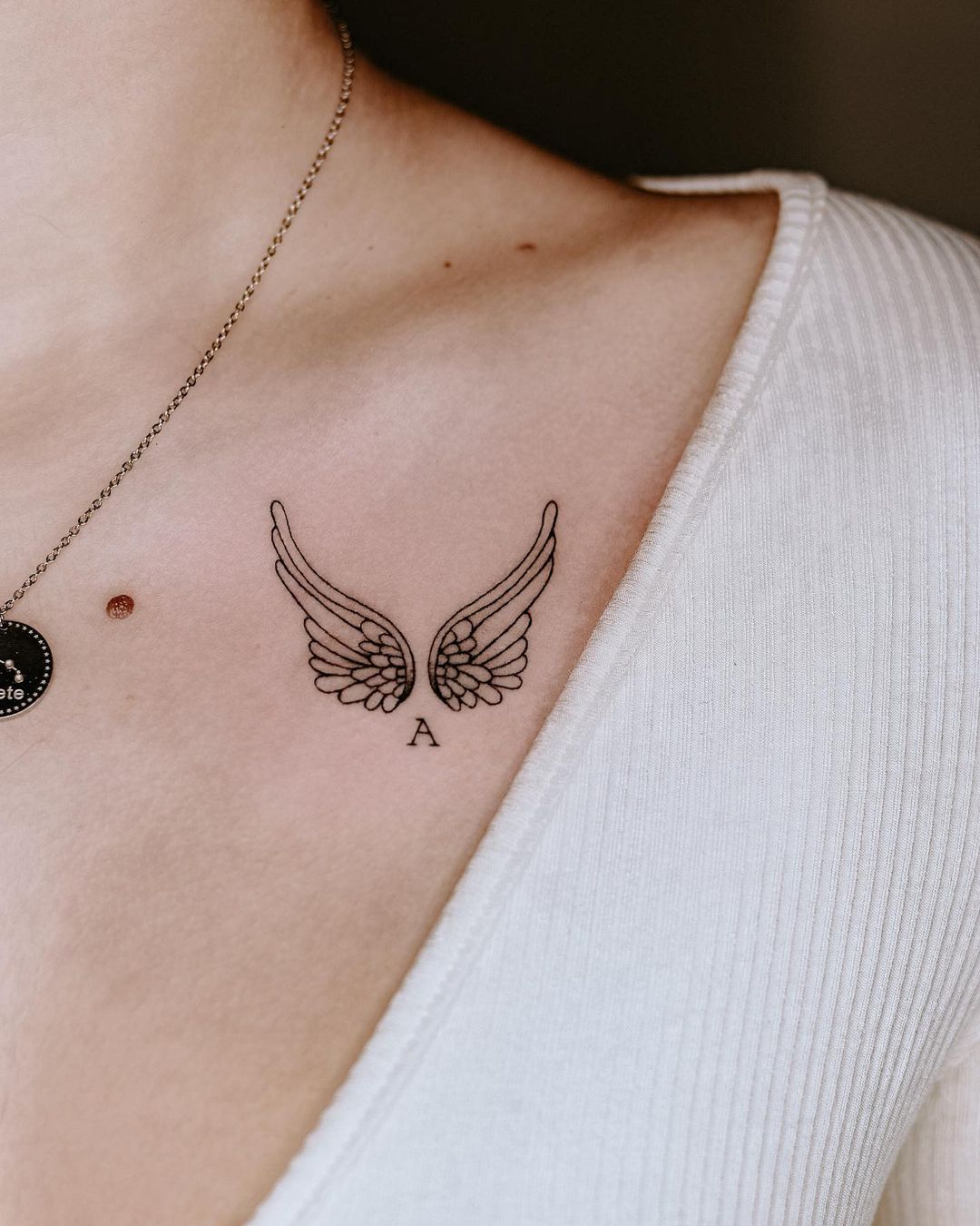 Angel Tattoo Ideas for Females 0013