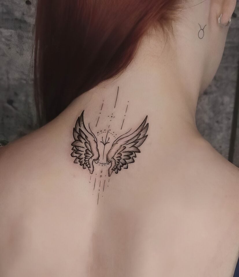 Angel Tattoo Ideas for Females 0021