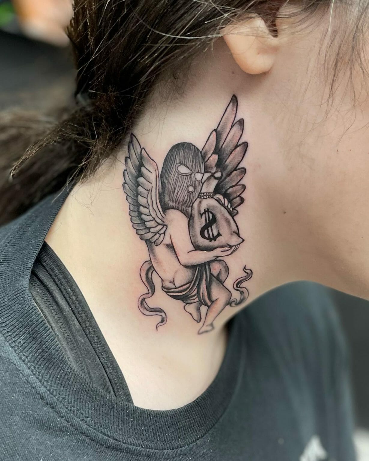 Angel Tattoo Ideas for Females 0026