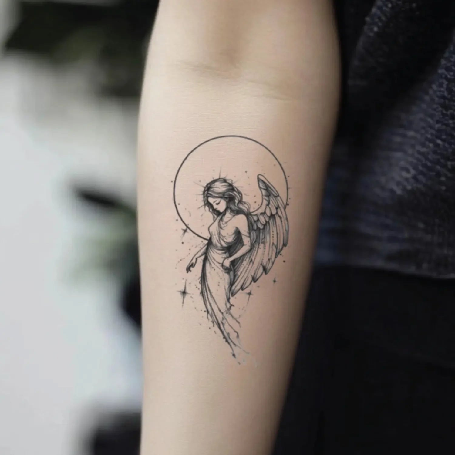 Angel Tattoo Ideas for Females 0037