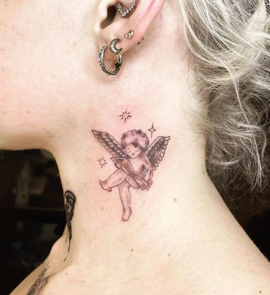 Angel Tattoo Ideas for Females 0054