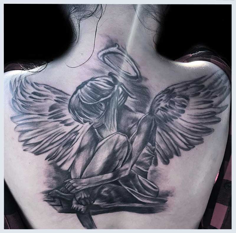 Angel Tattoo Ideas for Females 0059