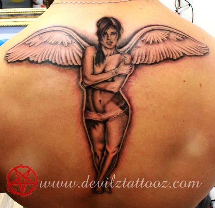 Angel Tattoo Ideas for Females 0070