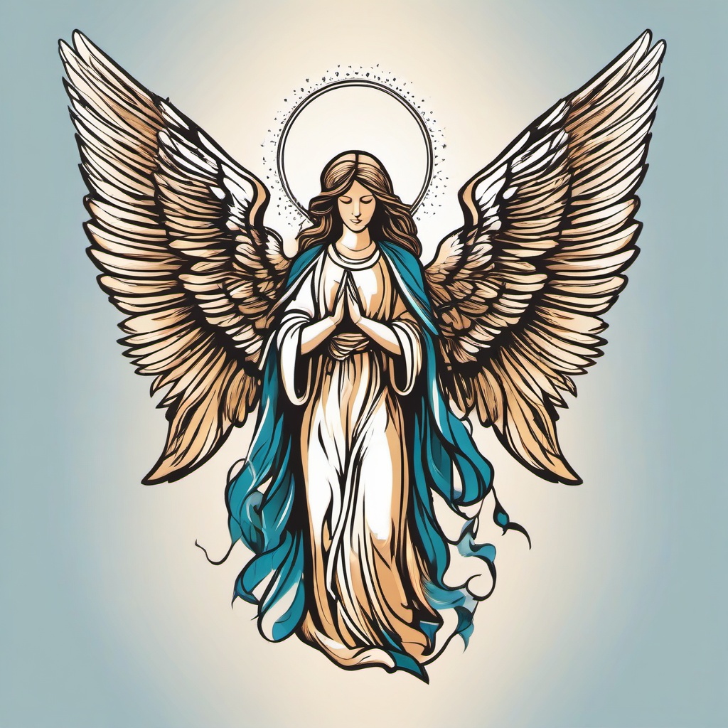 Angel Tattoo Ideas for Females 0077