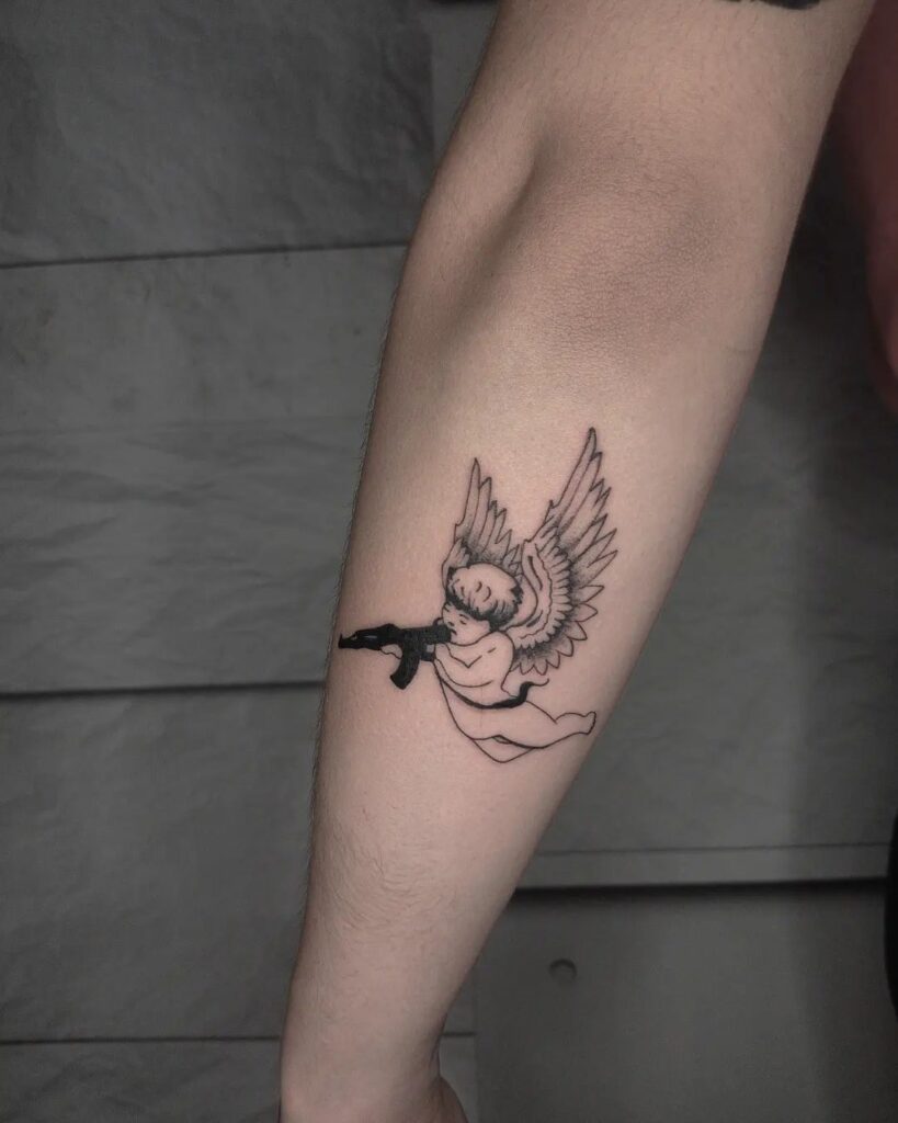 Angel Tattoo Ideas for Females 0089