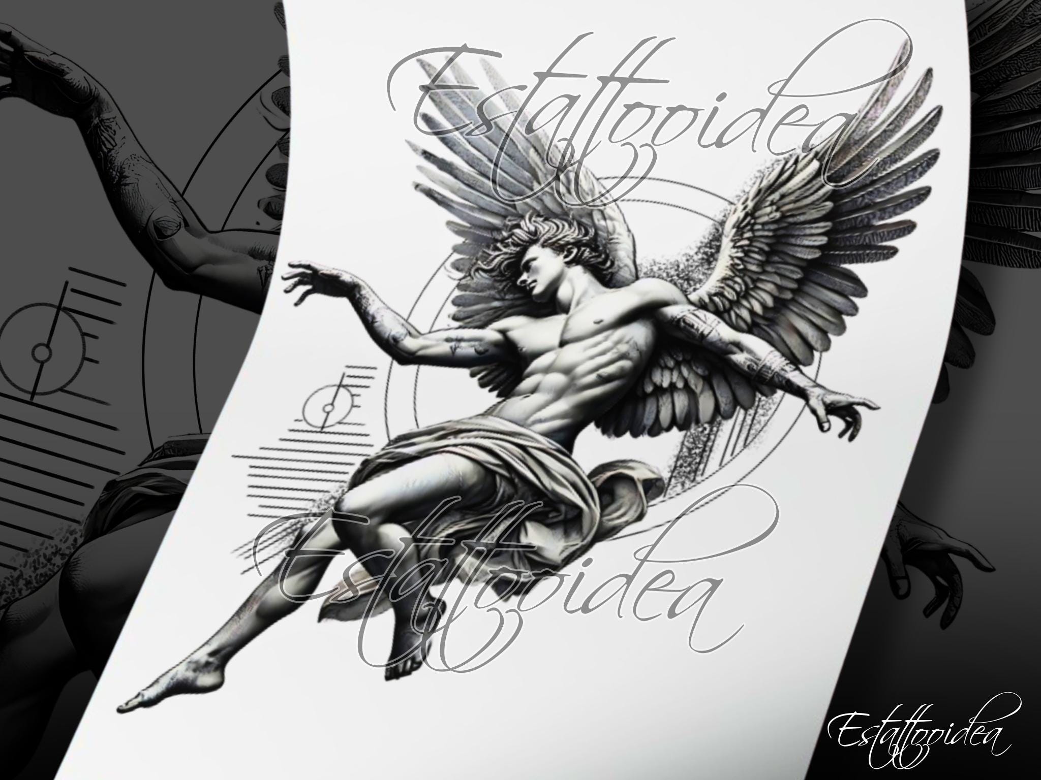 Angel Tattoo Ideas for Females 0094