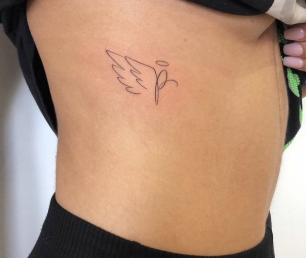 angel wings tattoo small