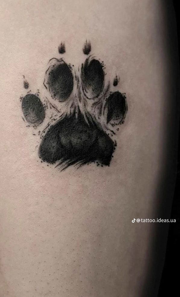 animal paw tattoo ideas 0016