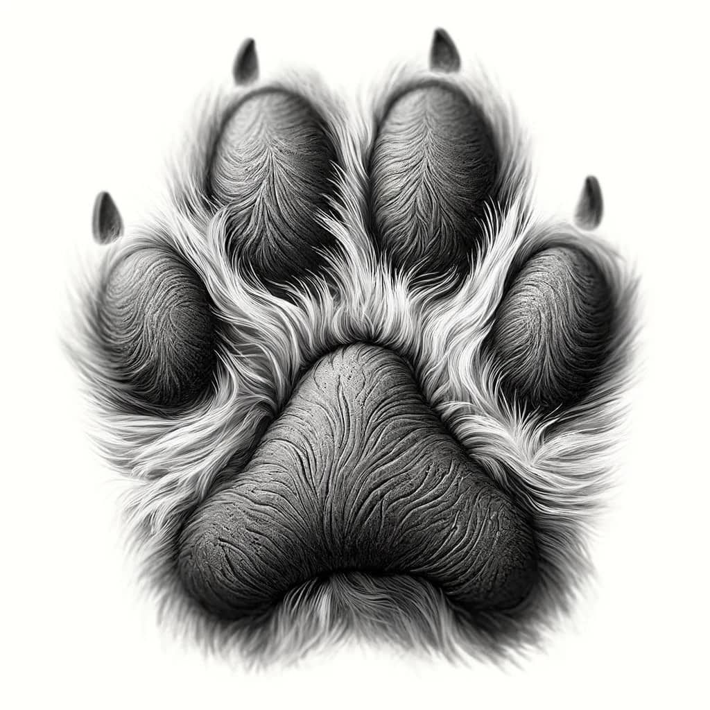 animal paw tattoo ideas 0032