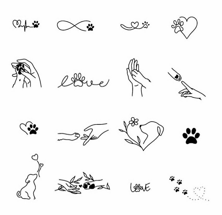 animal paw tattoo ideas 0064