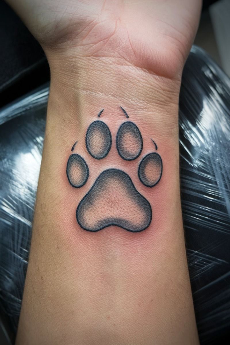 animal paw tattoo ideas 0070