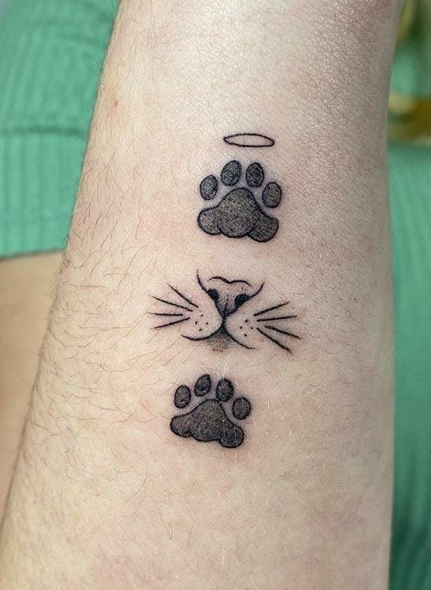 animal paw tattoo ideas 0076