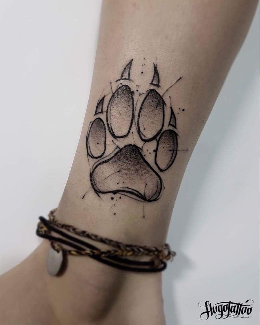 animal paw tattoo ideas 0089