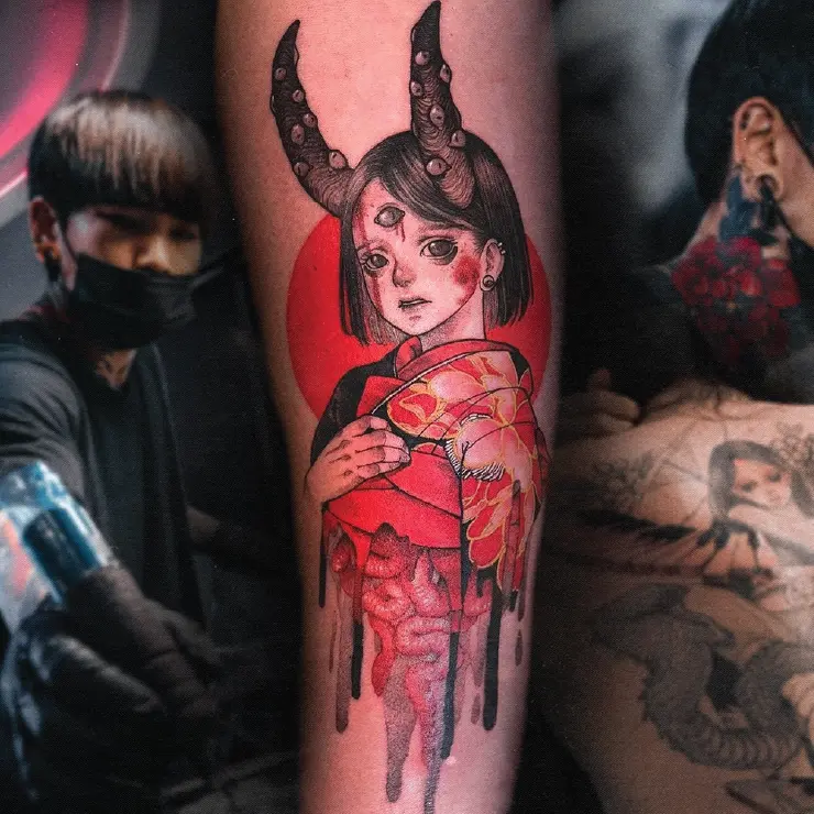 Anime Hand Tattoo Ideas 0028