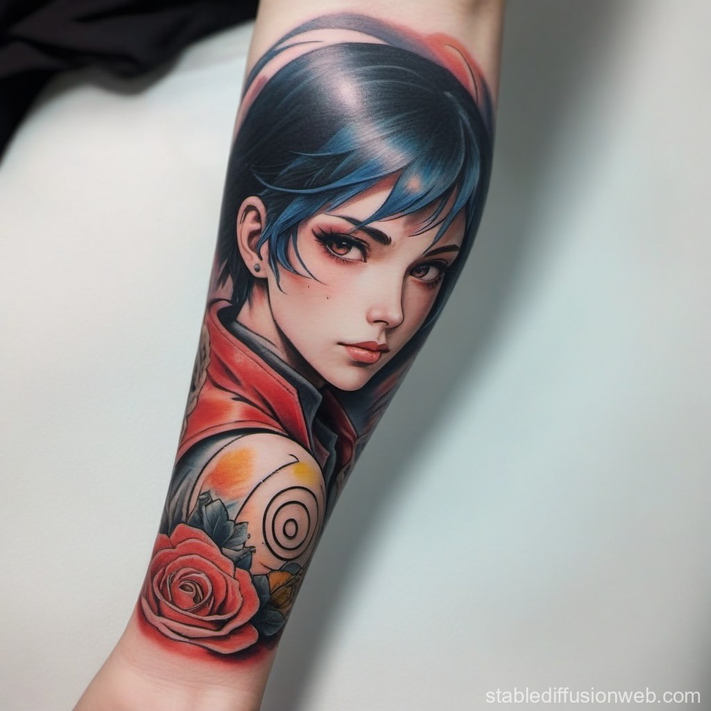 Anime Sleeve Tattoo Ideas 0013