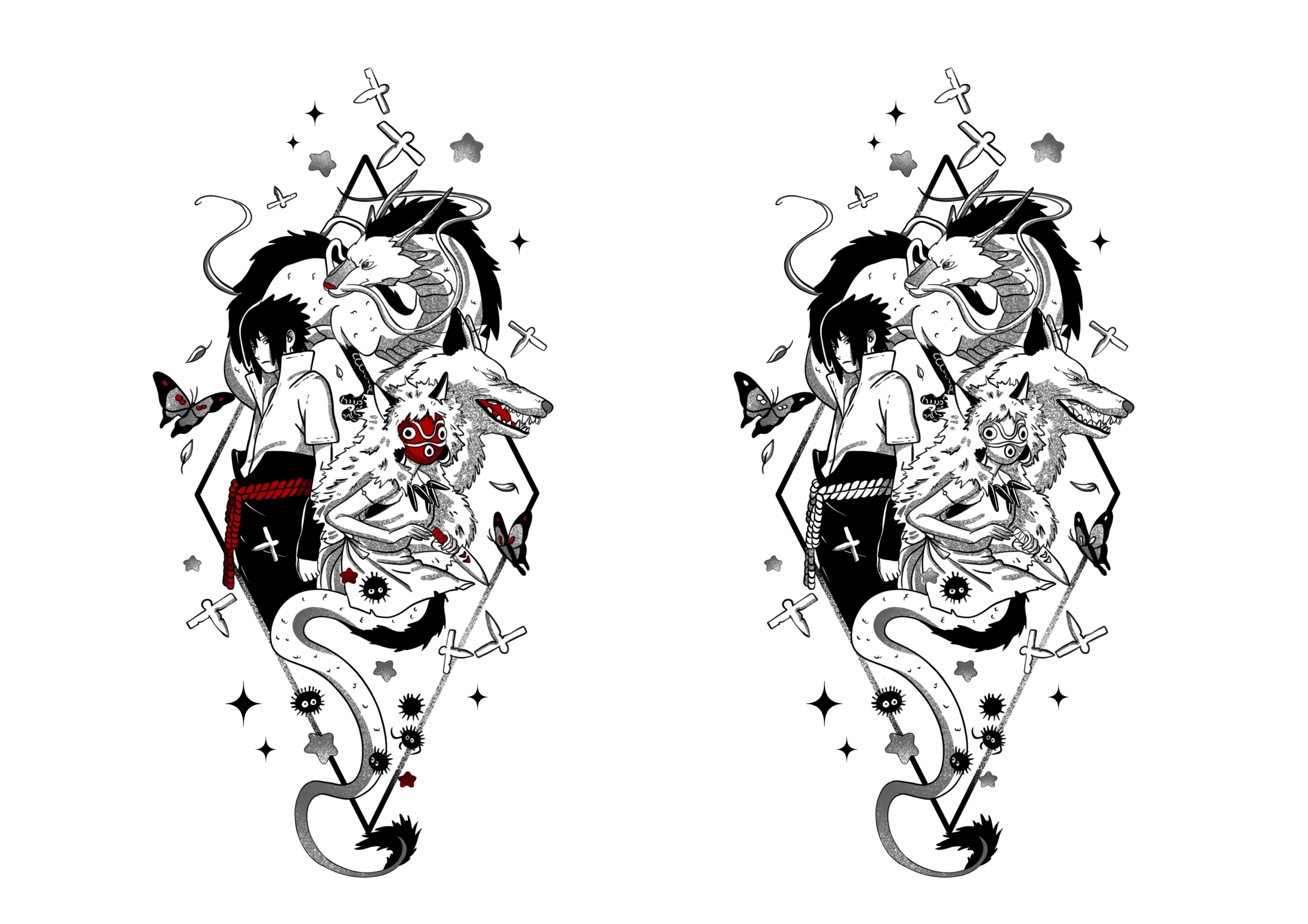 Anime Sleeve Tattoo Ideas 0015