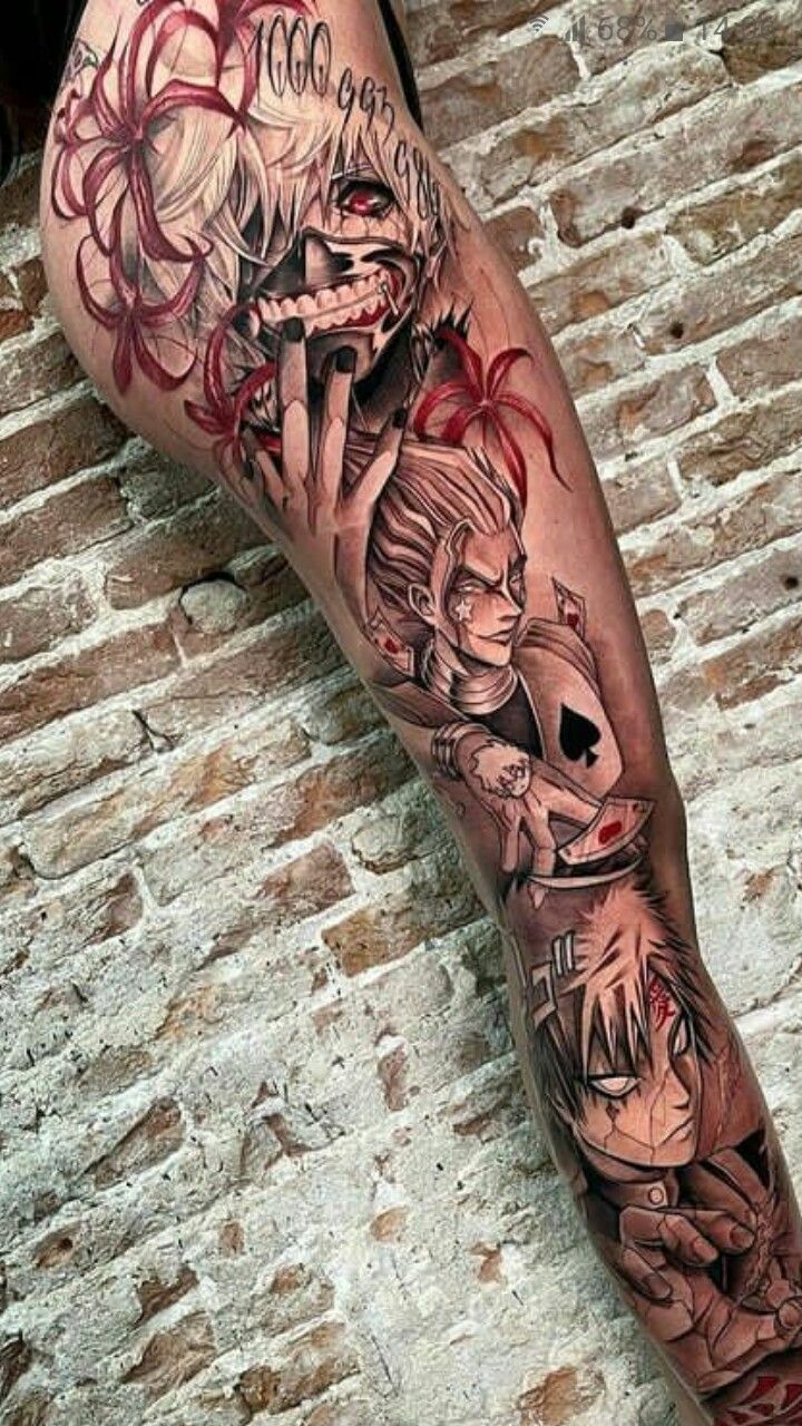 Anime Sleeve Tattoo Ideas 0018