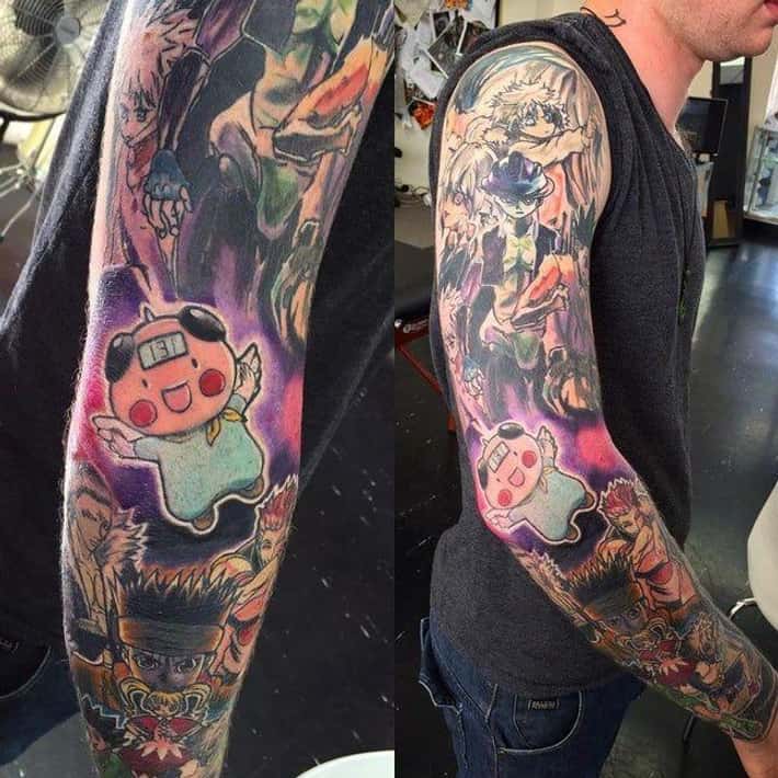 Anime Sleeve Tattoo Ideas 0022