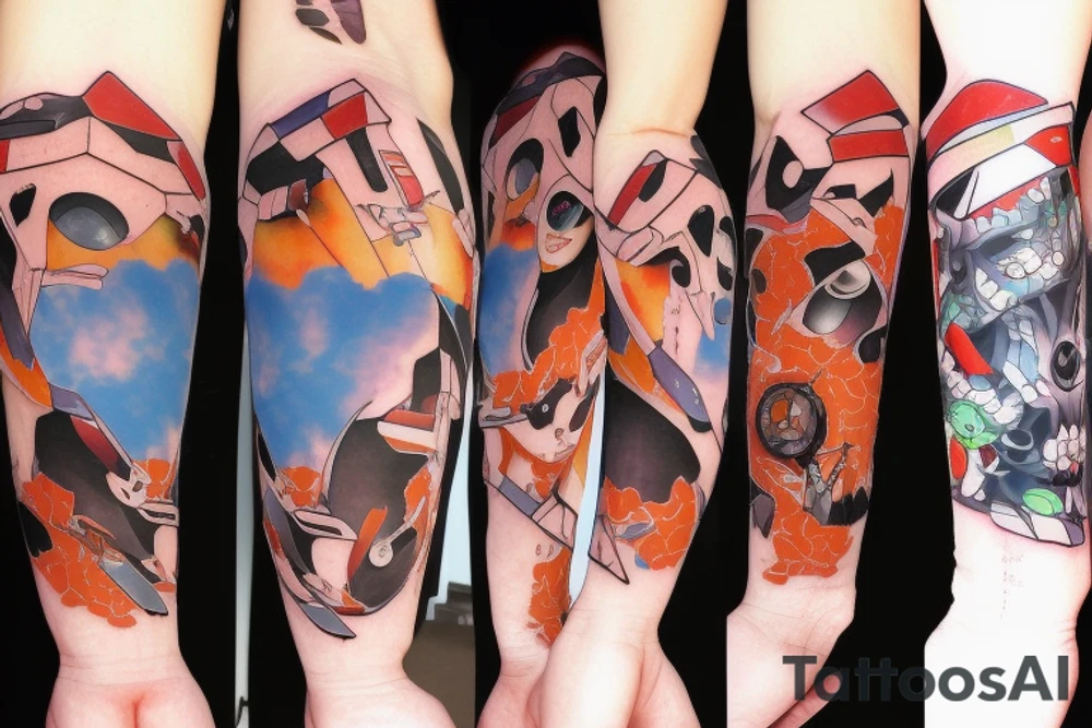 Anime Sleeve Tattoo Ideas 0032