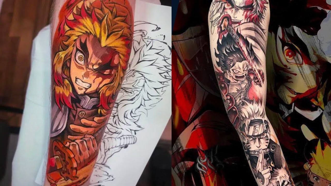 Anime Sleeve Tattoo Ideas 0055