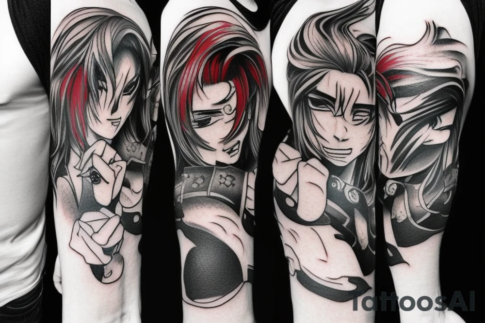 Anime Sleeve Tattoo Ideas 0064