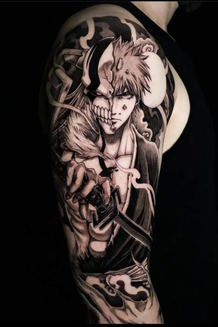 Anime Sleeve Tattoo Ideas 0074