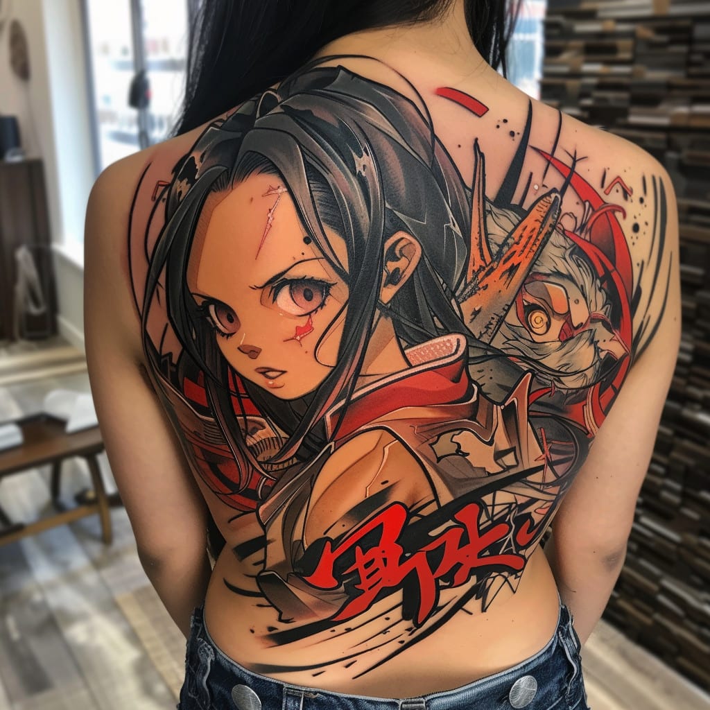 Anime Sleeve Tattoo Ideas 0077