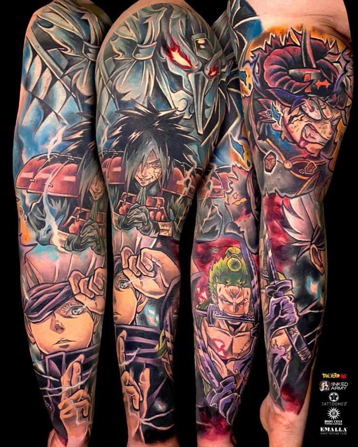 Anime Sleeve Tattoo Ideas 0083