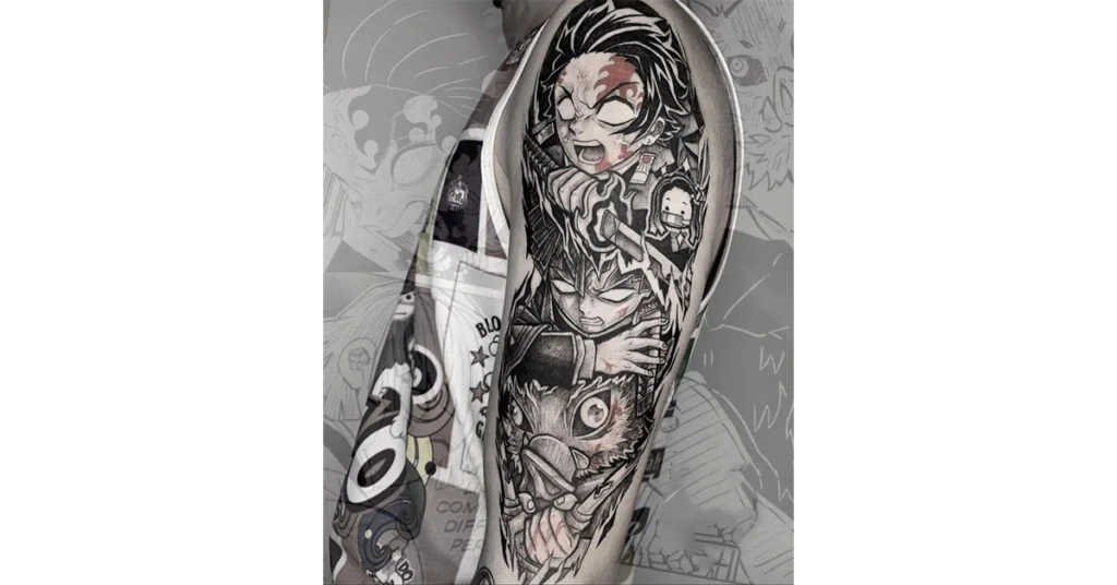 Anime Sleeve Tattoo Ideas 0087