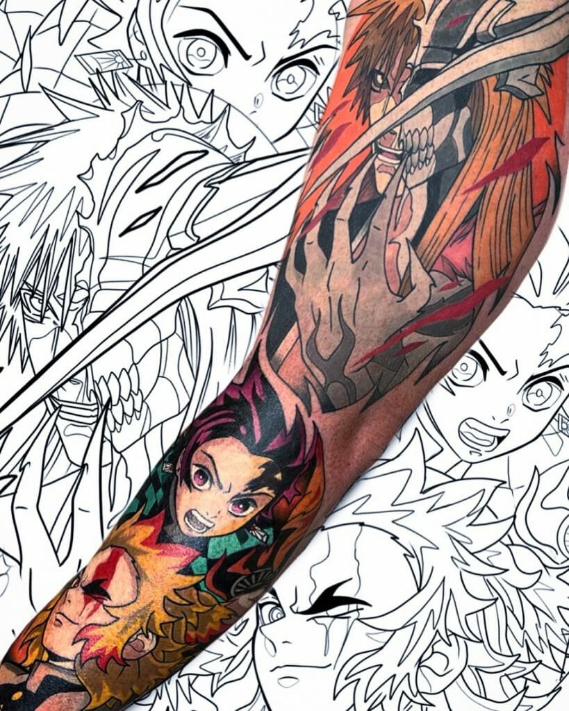 Anime Sleeve Tattoo Ideas 0090