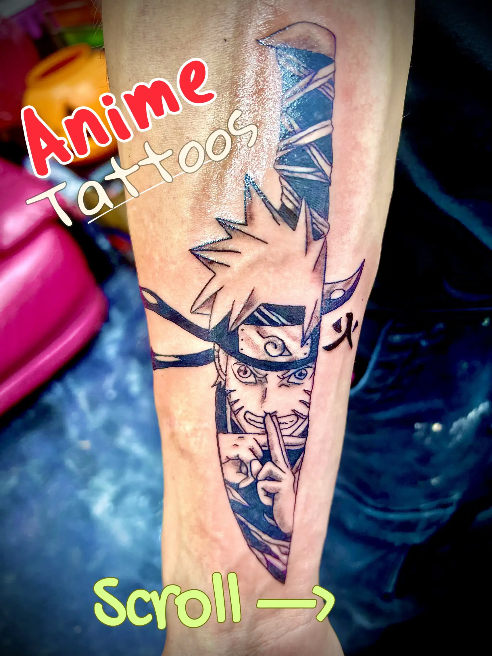 Anime Sleeve Tattoo Ideas 0094