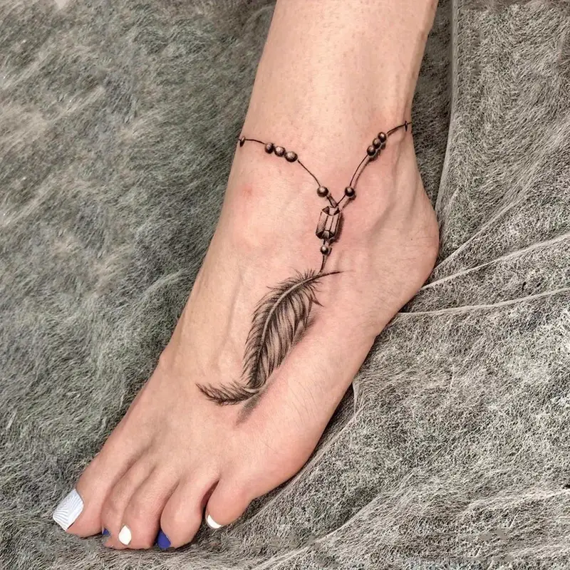 ankle bracelet tattoo ideas 0012