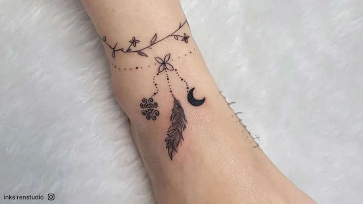 ankle bracelet tattoo ideas 0023