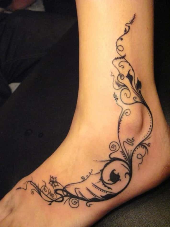 ankle bracelet tattoo ideas 0024