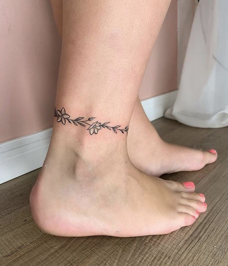 ankle bracelet tattoo ideas 0026