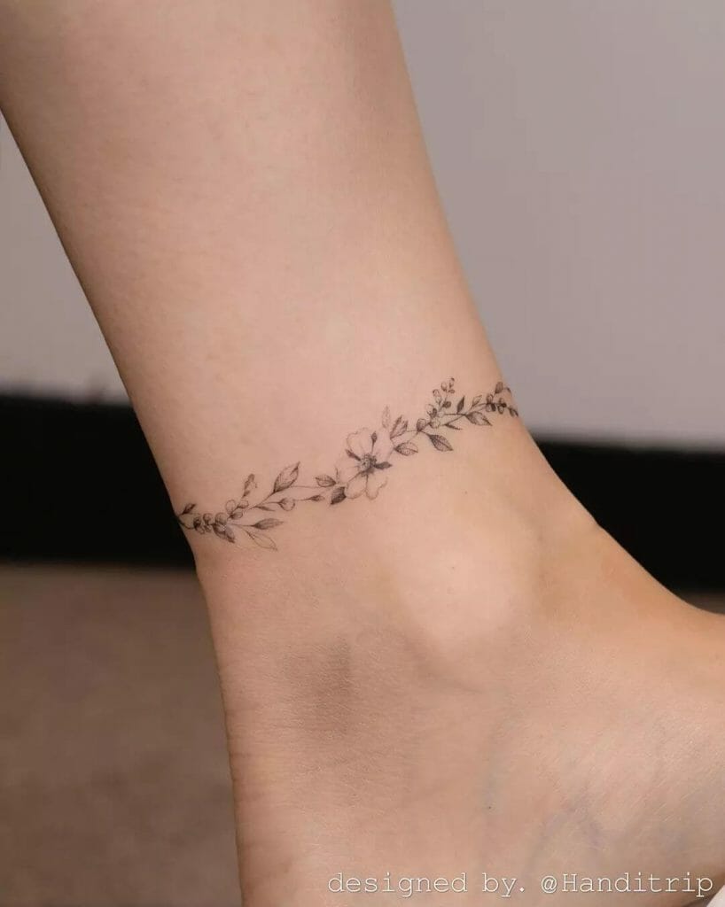 ankle bracelet tattoo ideas 0033