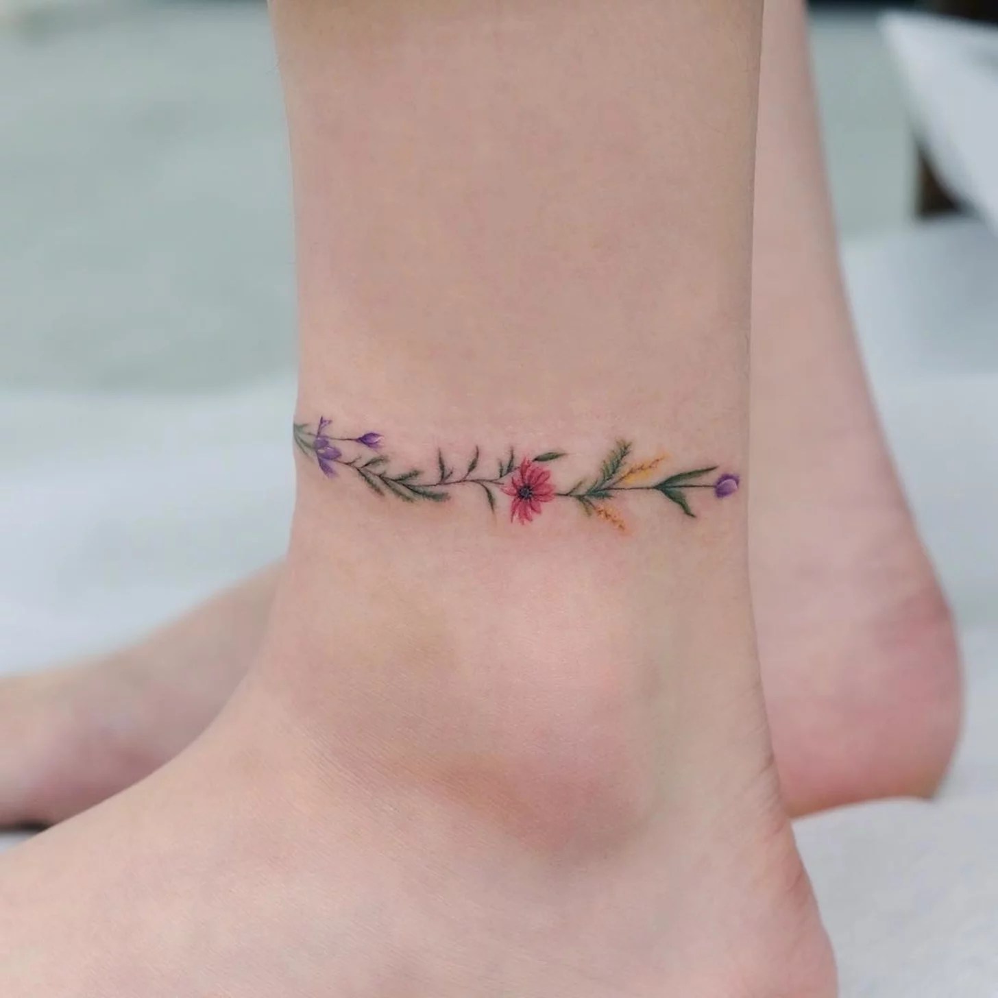 ankle bracelet tattoo ideas 0038