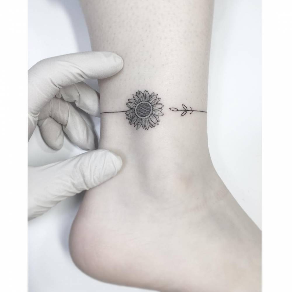 ankle bracelet tattoo ideas 0041