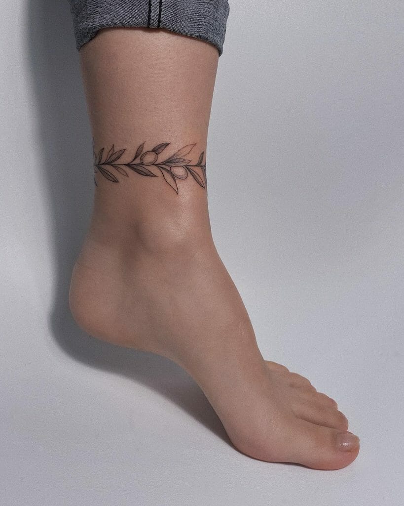 ankle bracelet tattoo ideas 0064