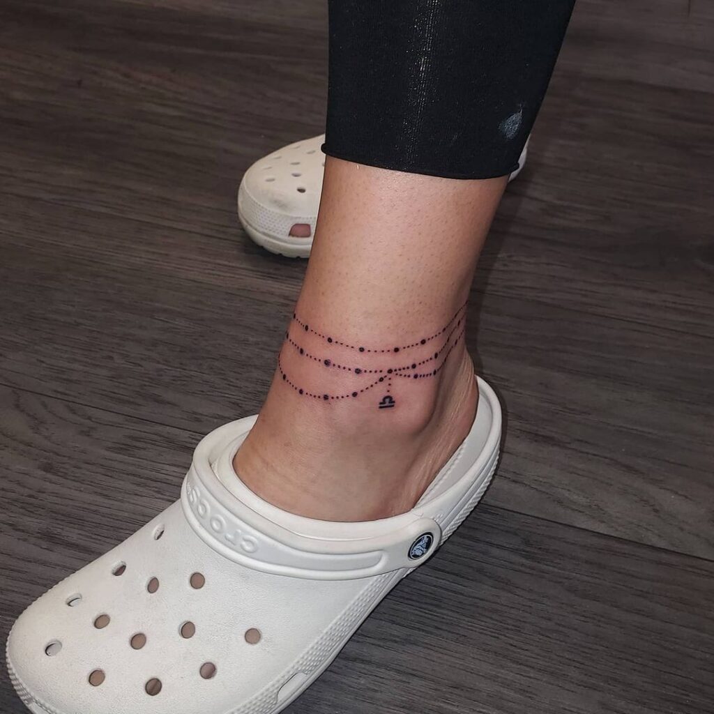 ankle bracelet tattoo ideas 0068